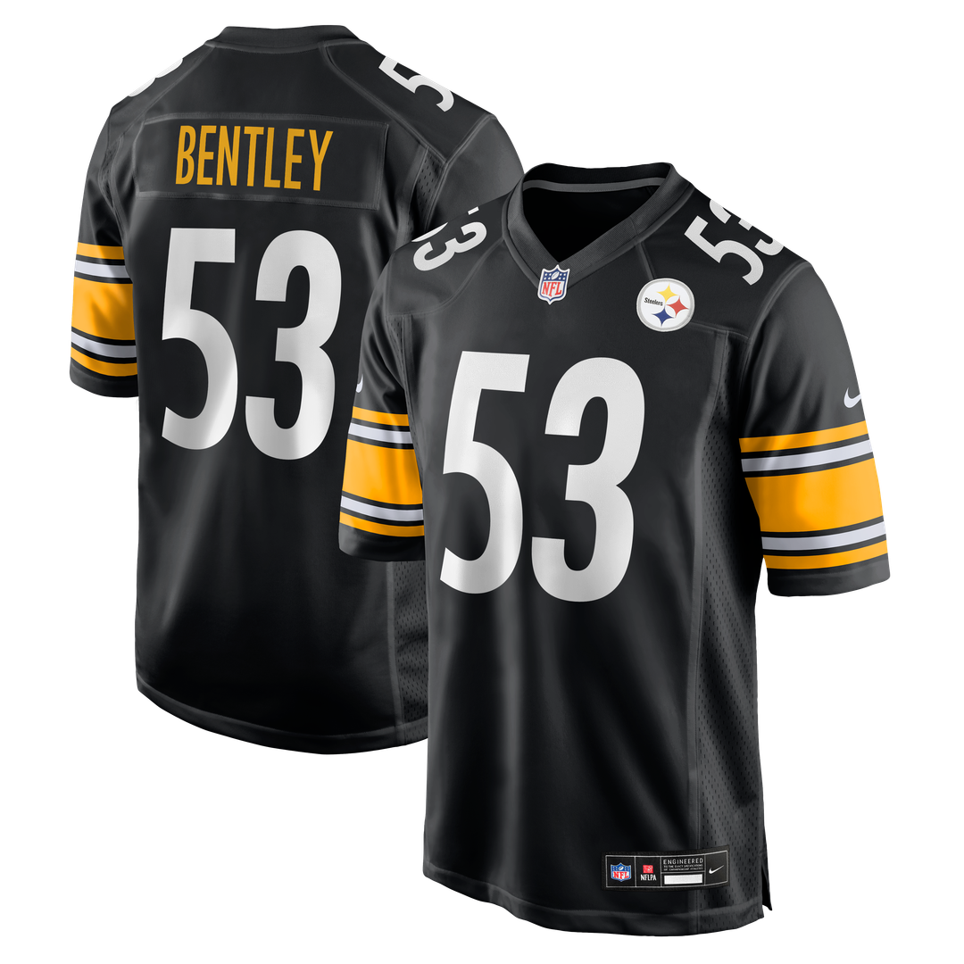 Pittsburgh Steelers JaWhaun Bentley Nike Black Game Jersey