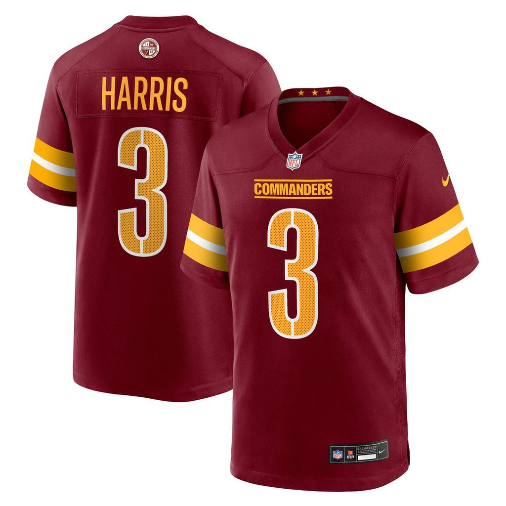 Washington Commanders Will Harris Nike Burgundy Game Jersey