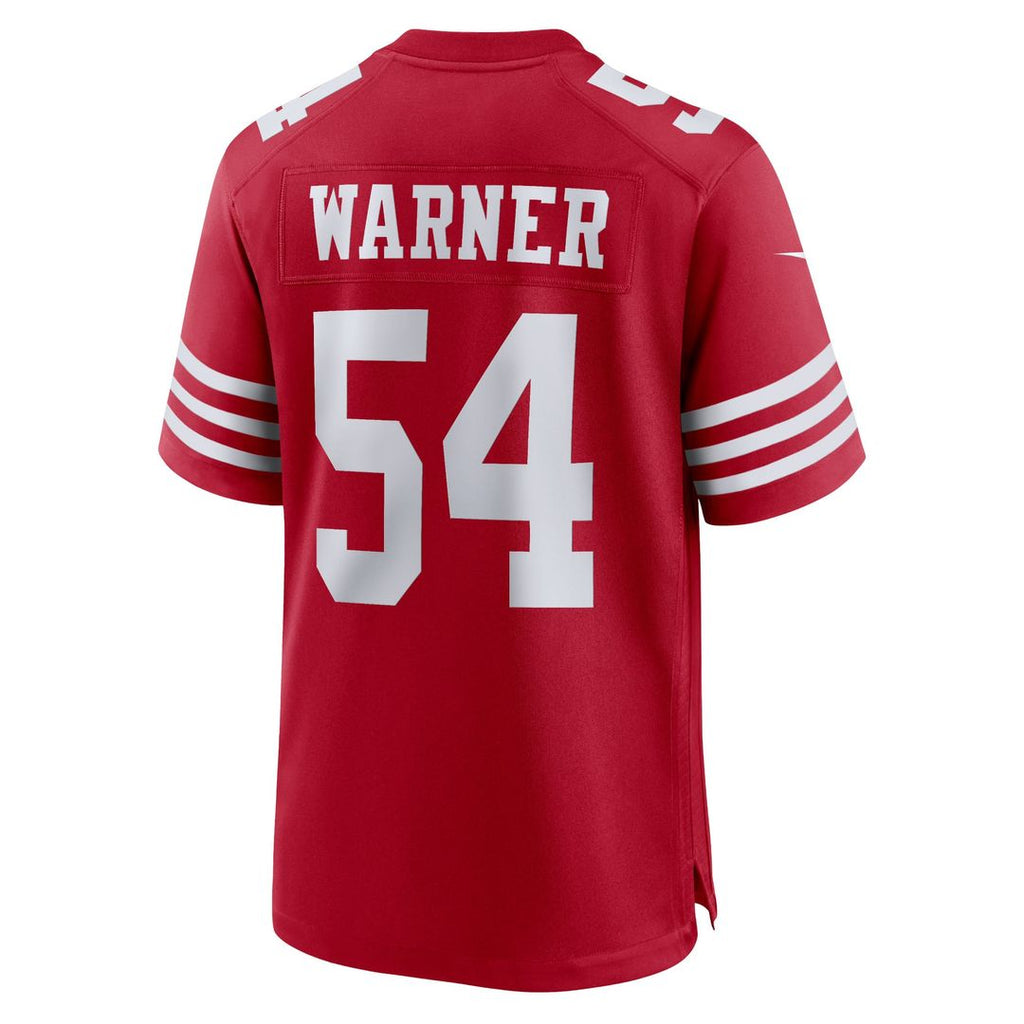 San Francisco 49ers Fred Warner Nike Scarlet Game Jersey