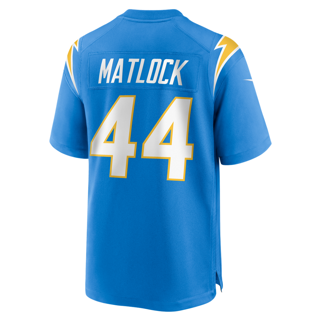 Los Angeles Chargers Scott Matlock Nike Powder Blue Game Jersey