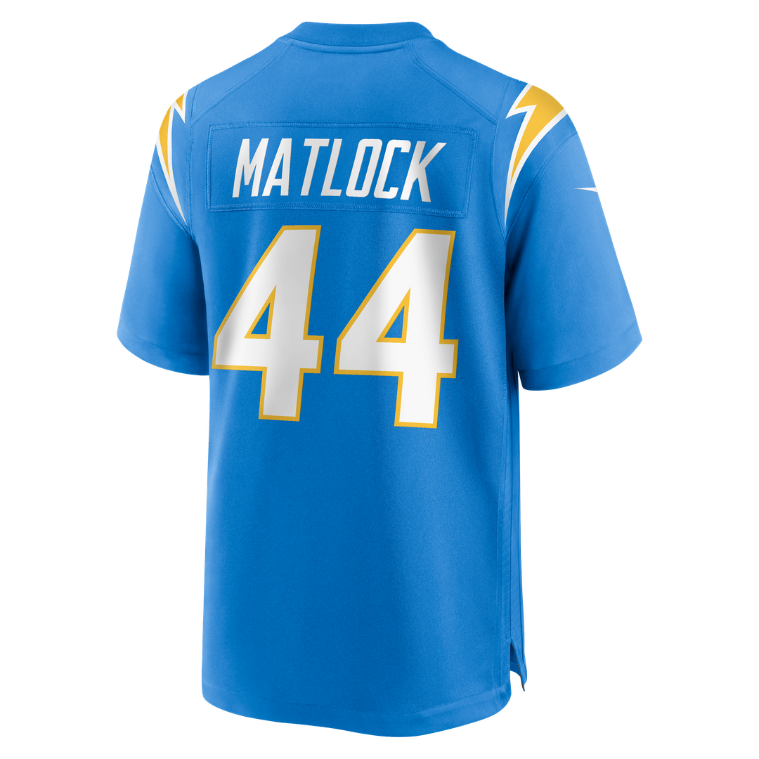 Los Angeles Chargers Scott Matlock Nike Powder Blue Game Jersey