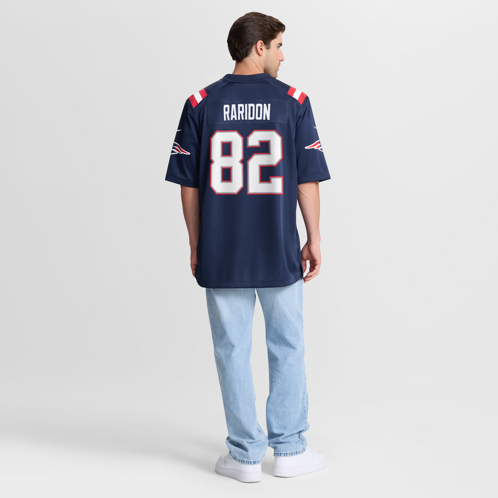 New England Patriots Eli Raridon Nike Navy Game Jersey