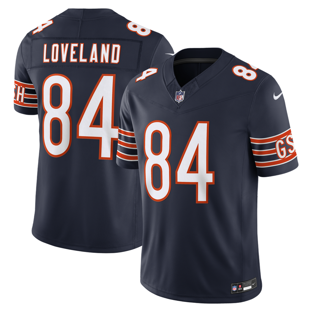Chicago Bears Colston Loveland Nike Navy Team Vapor FUSE Stitched Limited Jersey