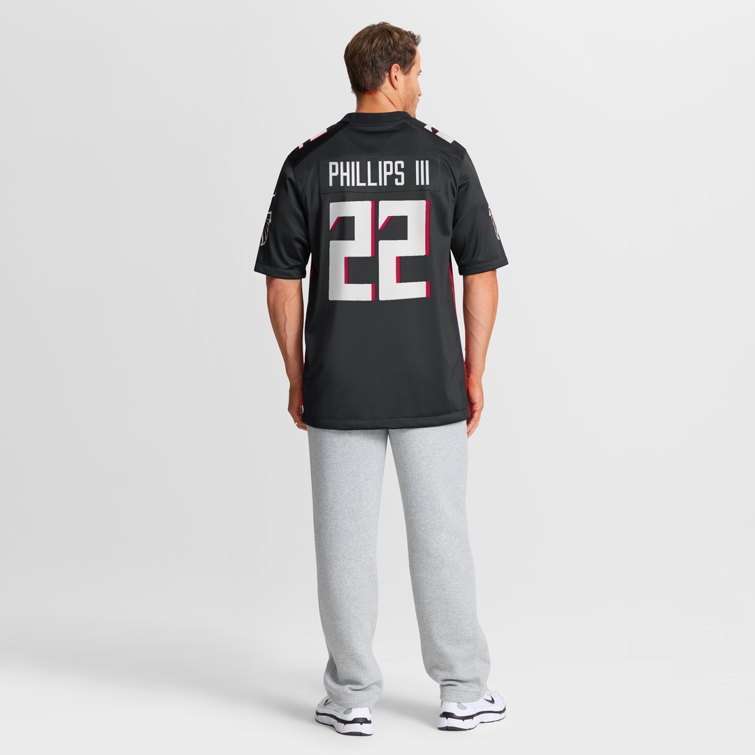Atlanta Falcons Clark Phillips III Nike Black Game Jersey