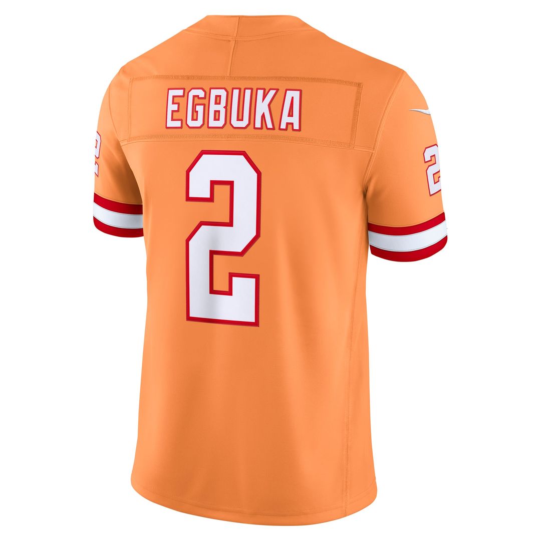 Tampa Bay Buccaneers Emeka Egbuka Nike Creamsicle Alternate Vapor FUSE Stitched Limited Jersey