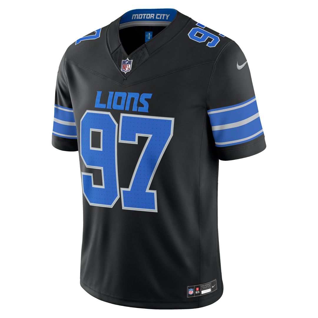 Detroit Lions Aidan Hutchinson Nike White Vapor FUSE Stitched Limited Jersey