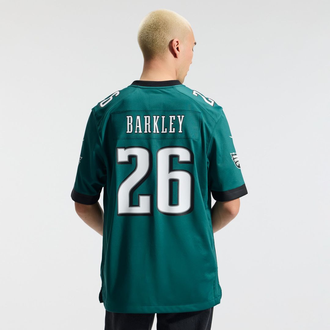 Philadelphia Eagles Saquon Barkley Nike Midnight Green Game Jersey