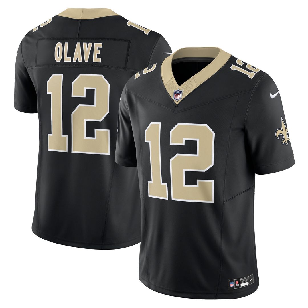 New Orleans Saints Chris Olave Nike Black Vapor FUSE Limited Jersey