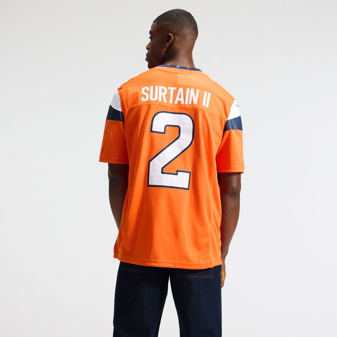 Denver Broncos Pat Surtain II Nike Navy Alternate Vapor FUSE Stitched Limited Jersey