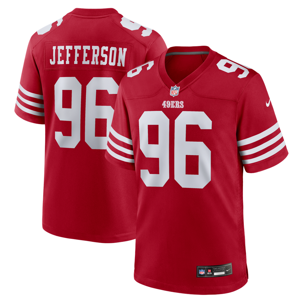 San Francisco 49ers Jordan Jefferson Nike Scarlet Game Jersey