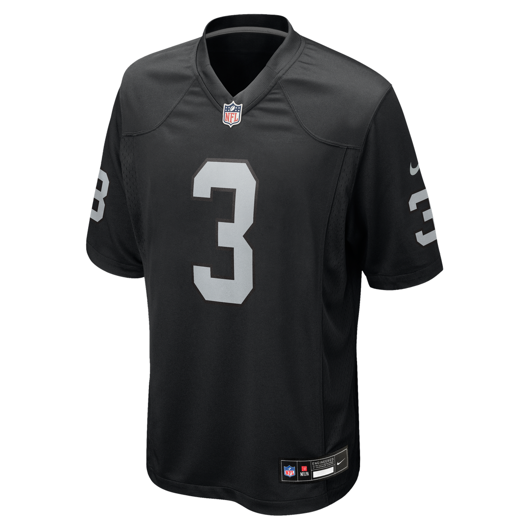 Las Vegas Raiders Taron Johnson Nike Black Game Jersey