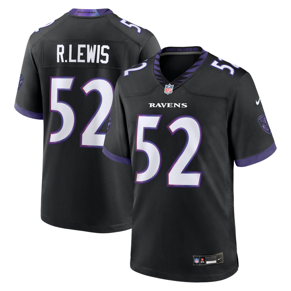 Baltimore Ravens Ray Lewis Nike Black Alternate Retired Game Jersey