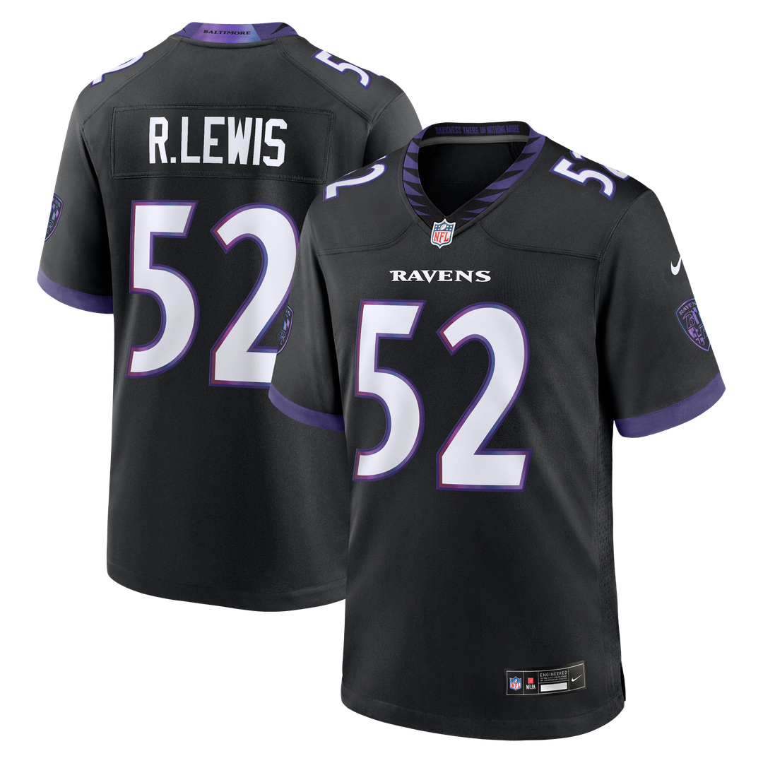 Baltimore Ravens Ray Lewis Nike Black Alternate Retired Game Jersey