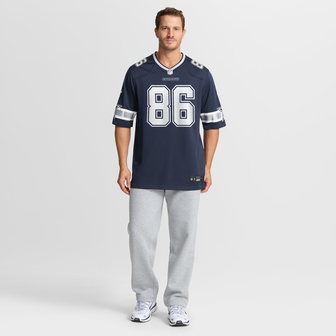 Dallas Cowboys Luke Schoonmaker Nike Navy Game Jersey