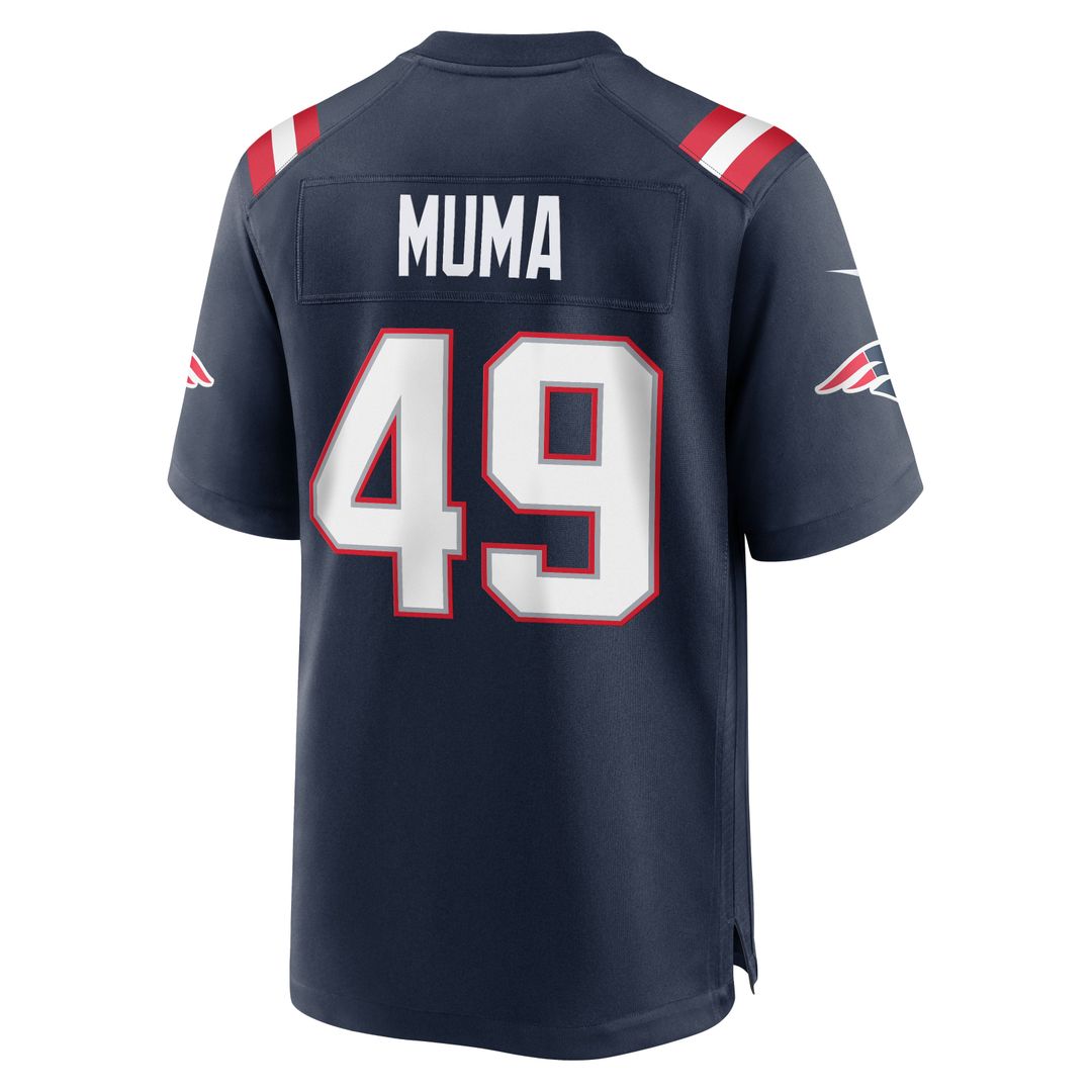 New England Patriots Chad Muma Nike Navy Game Jersey