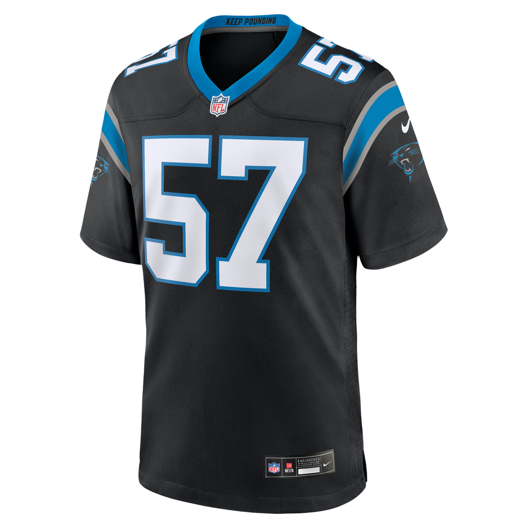 Carolina Panthers Monroe Freeling Nike Black Game Jersey