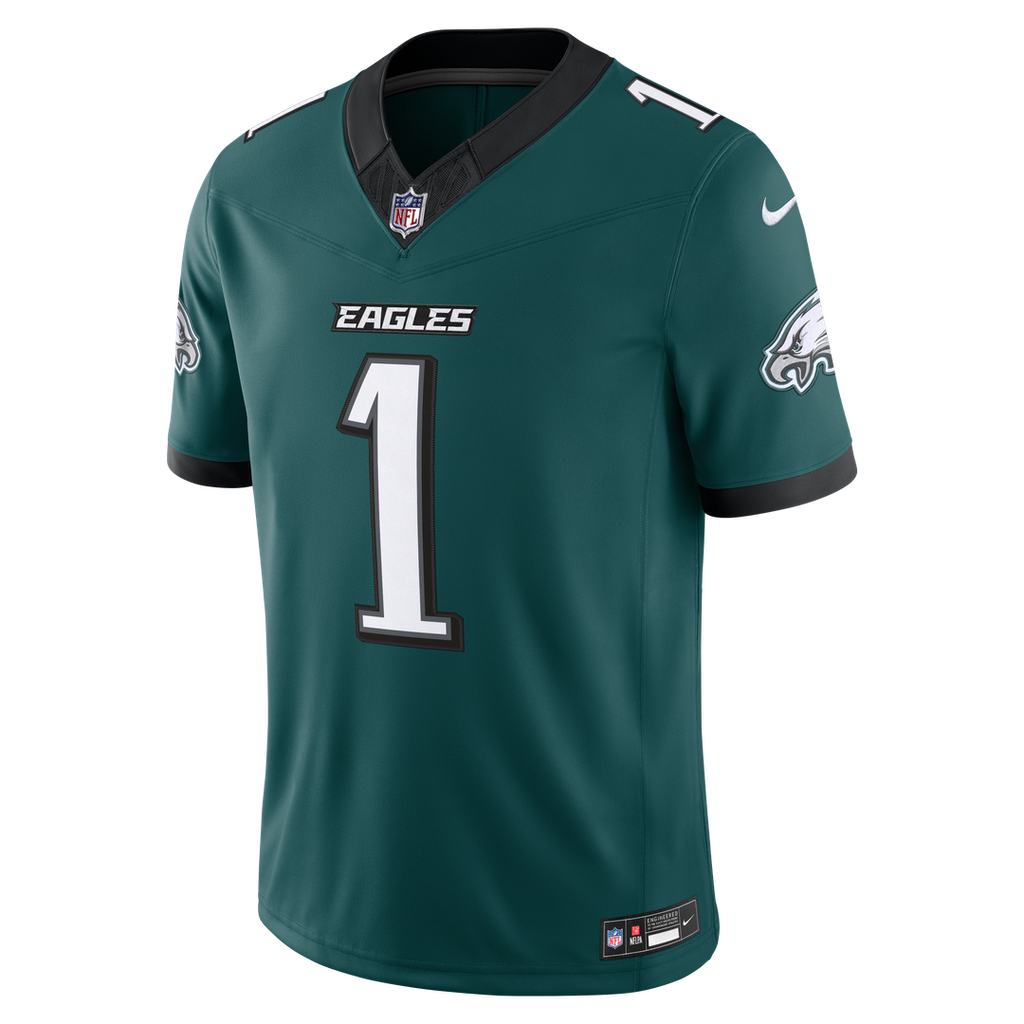 Philadelphia Eagles Jalen Hurts Nike Midnight Green Team Vapor FUSE Stitched Limited Jersey