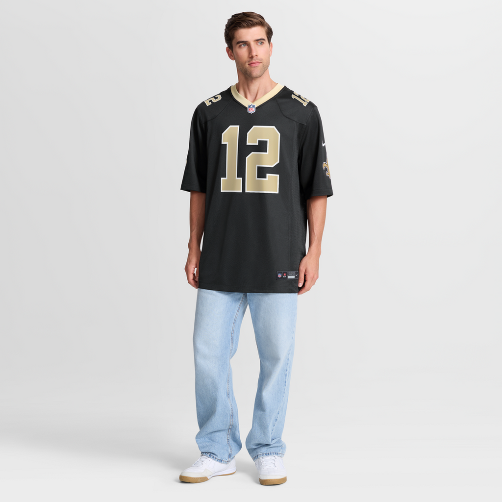 New Orleans Saints Chris Olave Nike Black Game Jersey