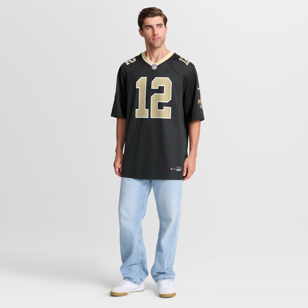 New Orleans Saints Chris Olave Nike Black Game Jersey
