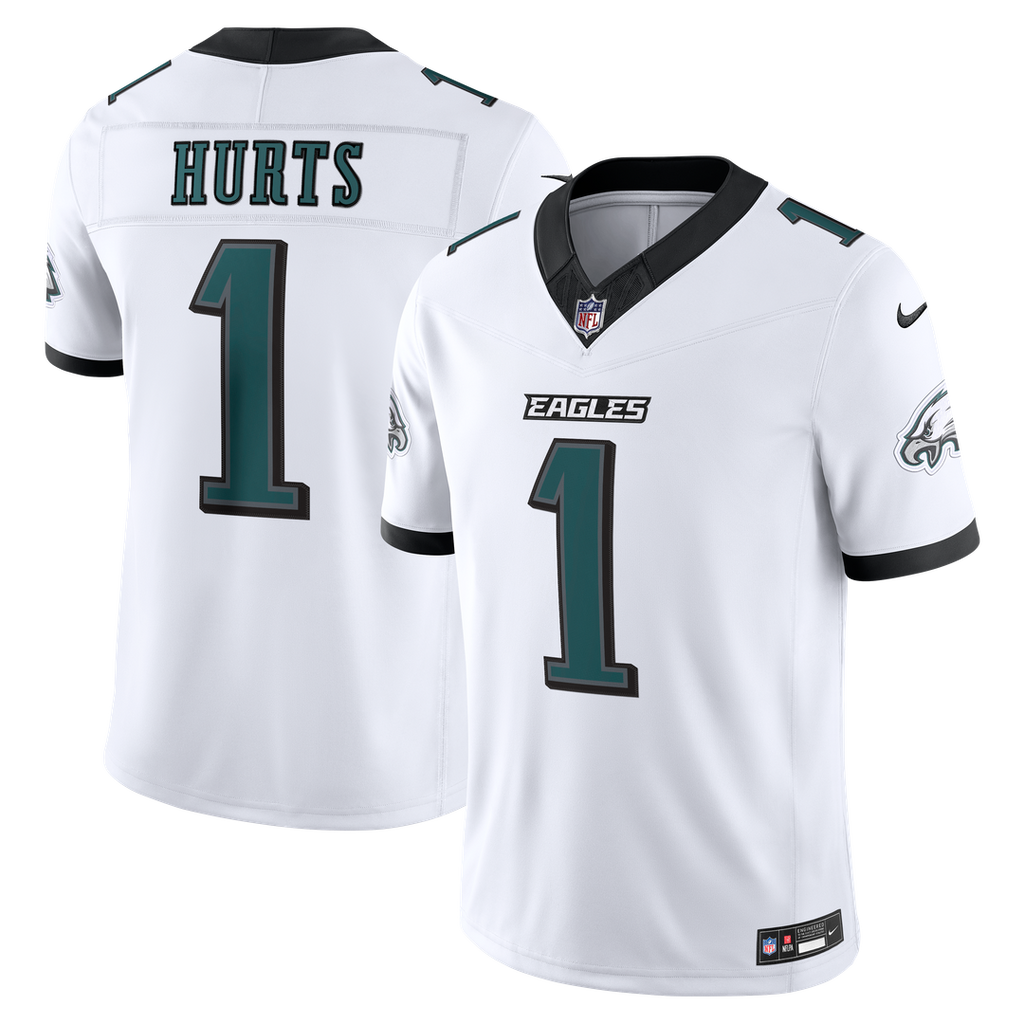Philadelphia Eagles Jalen Hurts Nike White Vapor FUSE Stitched Limited Jersey