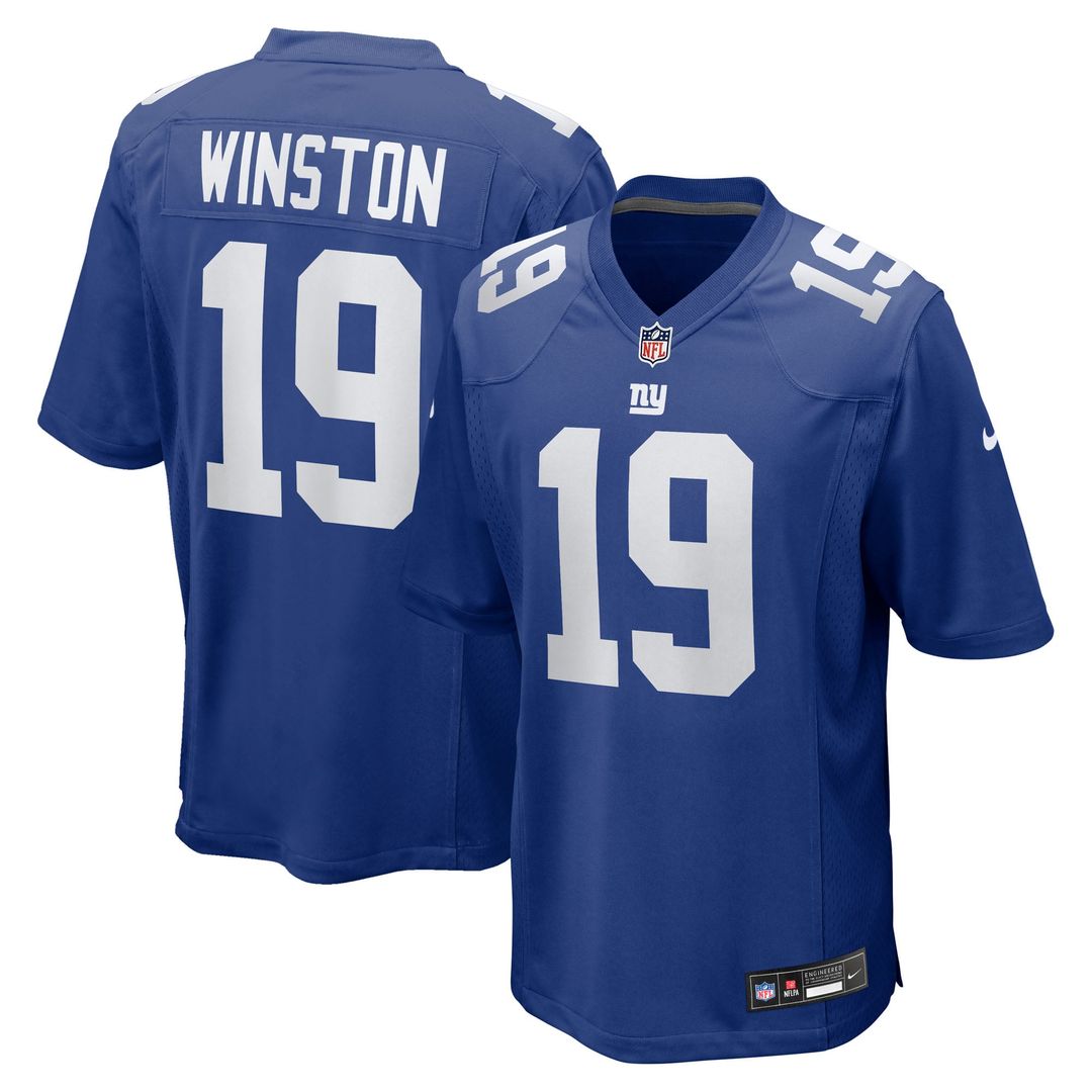 New York Giants Jameis Winston Nike Royal Game Jersey
