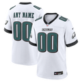 Philadelphia Eagles Nike White White Custom Jersey