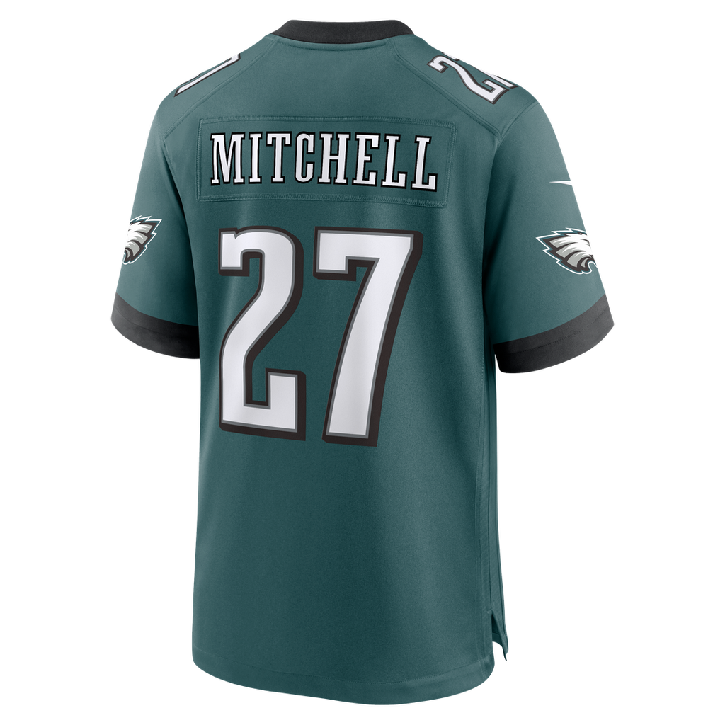 Philadelphia Eagles Quinyon Mitchell Nike Midnight Green Game Jersey
