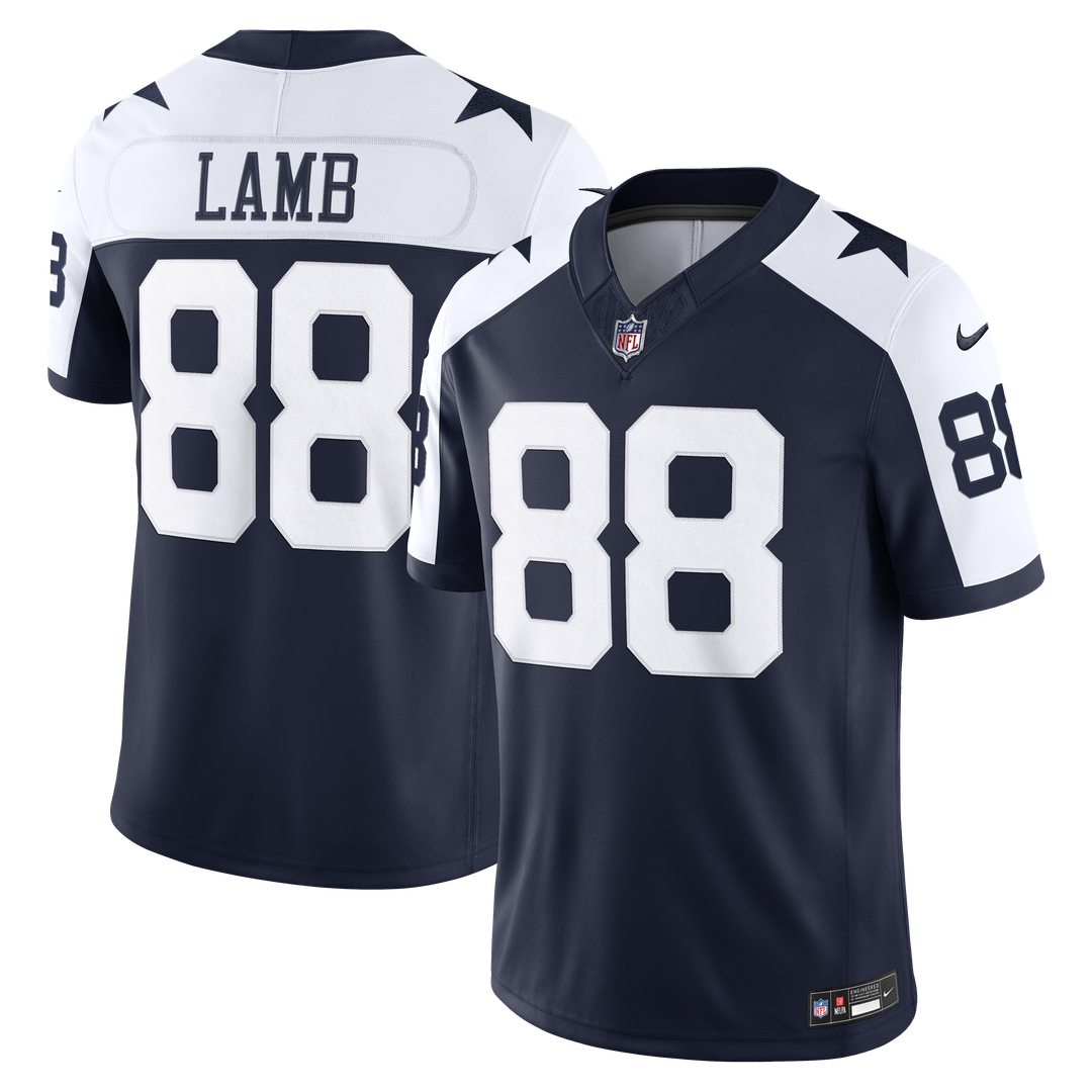 Dallas Cowboys CeeDee Lamb Nike Navy Alternate Vapor FUSE Stitched Limited Jersey