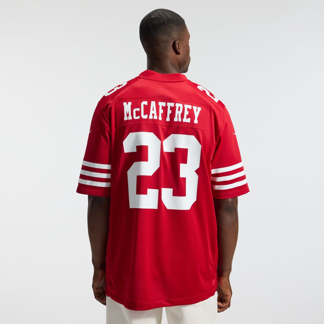 San Francisco 49ers Christian McCaffrey Nike Scarlet Game Jersey