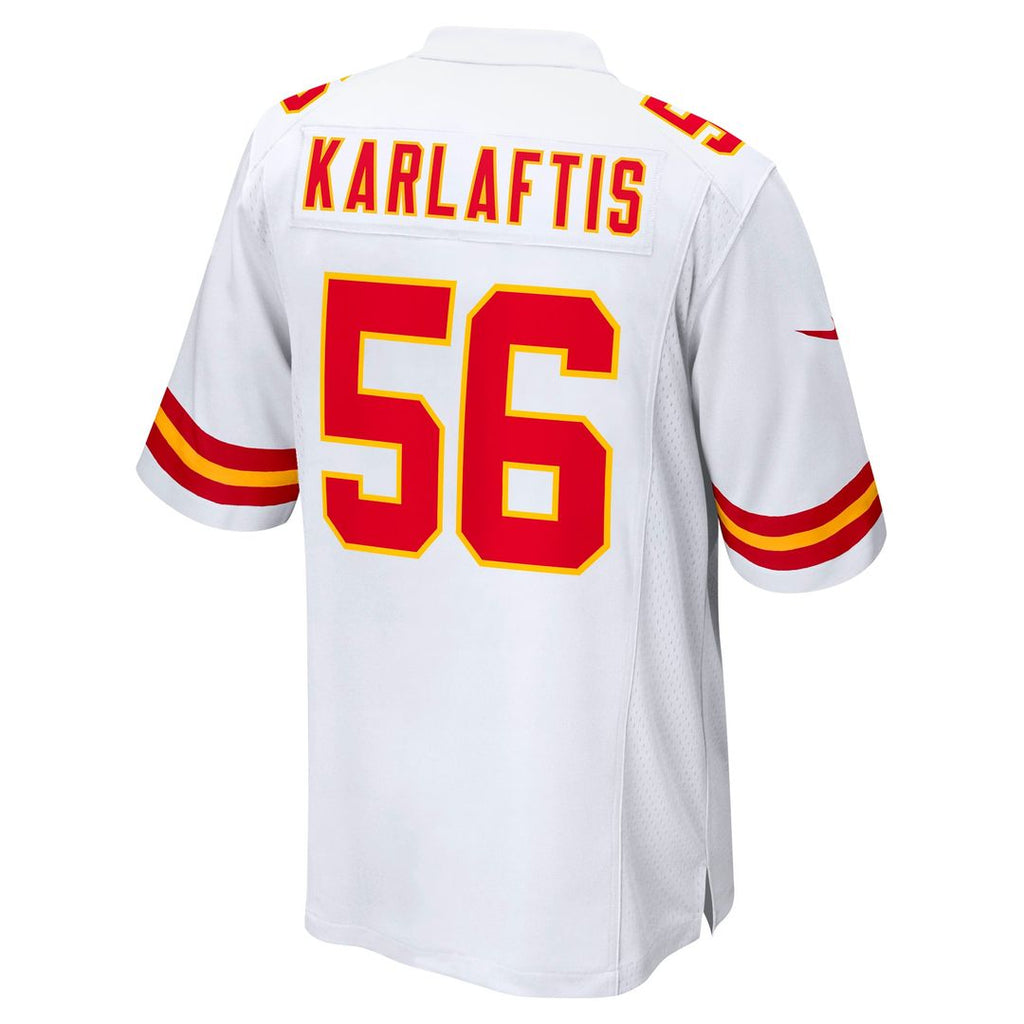 Kansas City Chiefs George Karlaftis Nike White Away Game Jersey
