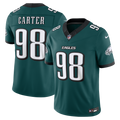 Philadelphia Eagles Jalen Carter Nike Midnight Green Team Vapor FUSE Stitched Limited Jersey