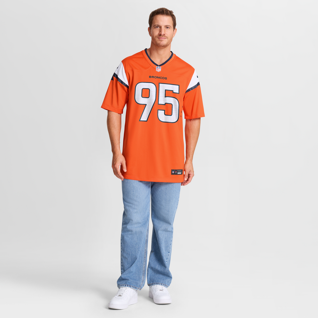 Denver Broncos Sai'vion Jones Nike Orange Game Jersey