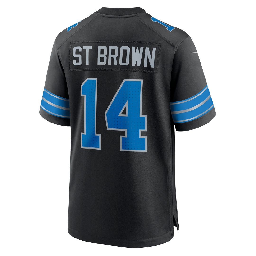 Detroit Lions Amon - Ra St. Brown Nike Blue Game Jersey