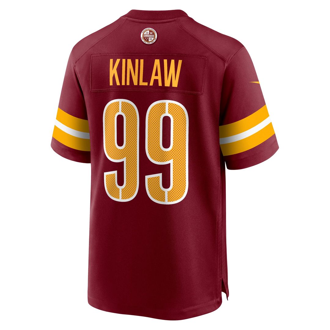 Washington Commanders Javon Kinlaw Nike Burgundy Game Jersey