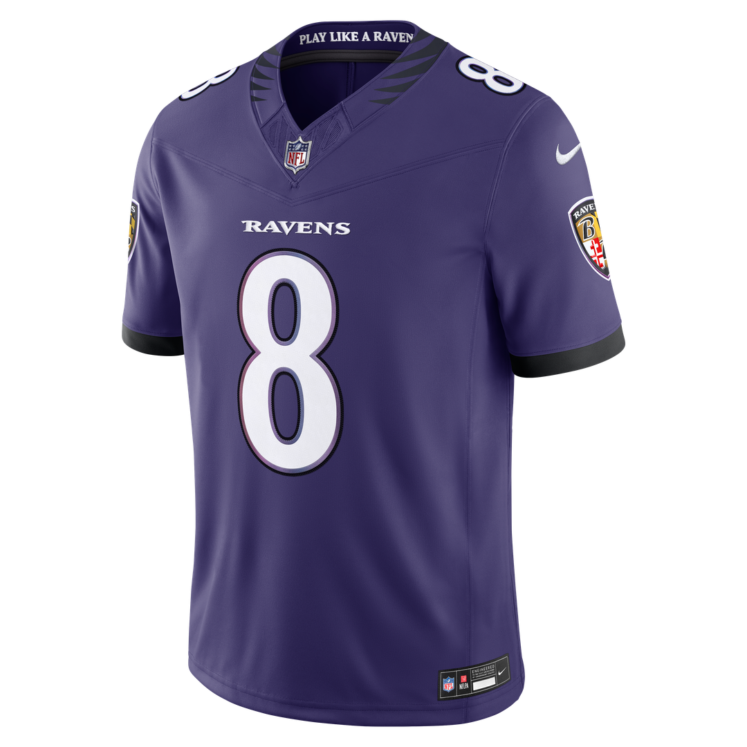 Baltimore Ravens Lamar Jackson Nike Purple Team Vapor FUSE Stitched Limited Jersey