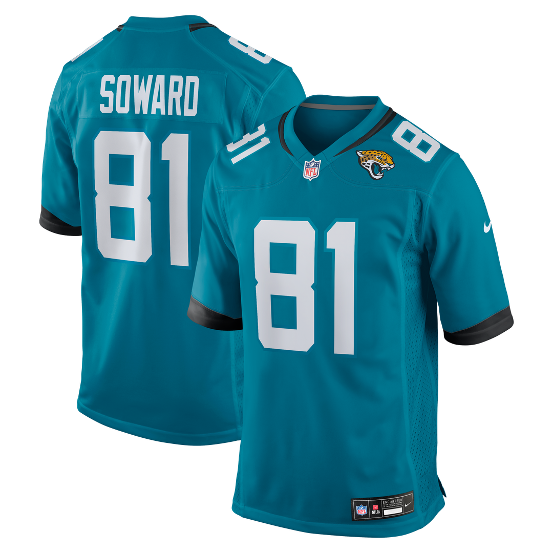 Jacksonville Jaguars R. Jay Soward Nike Teal Retired Game Jersey