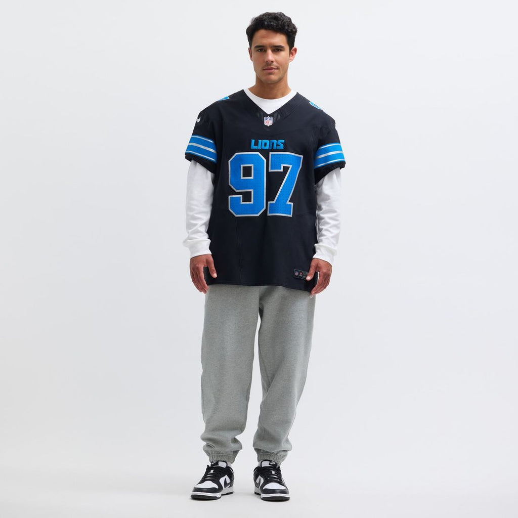Detroit Lions Aidan Hutchinson Nike Black Alternate Vapor FUSE Elite Jersey