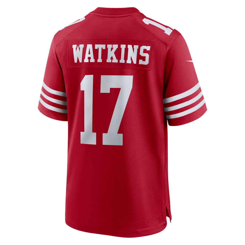 San Francisco 49ers Jordan Watkins Nike Scarlet Game Jersey