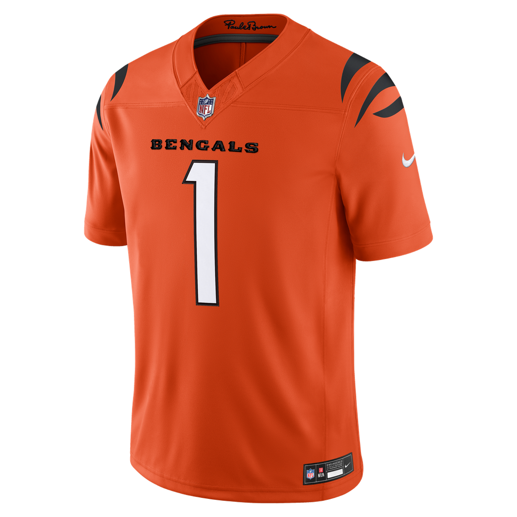 Cincinnati Bengals Ja'Marr Chase Nike Black Team Vapor FUSE Stitched Limited Jersey