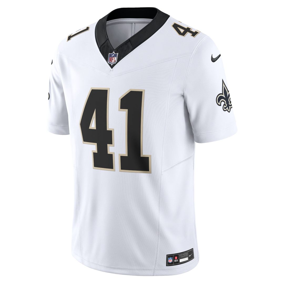 New Orleans Saints Alvin Kamara Nike White Vapor FUSE Limited Jersey