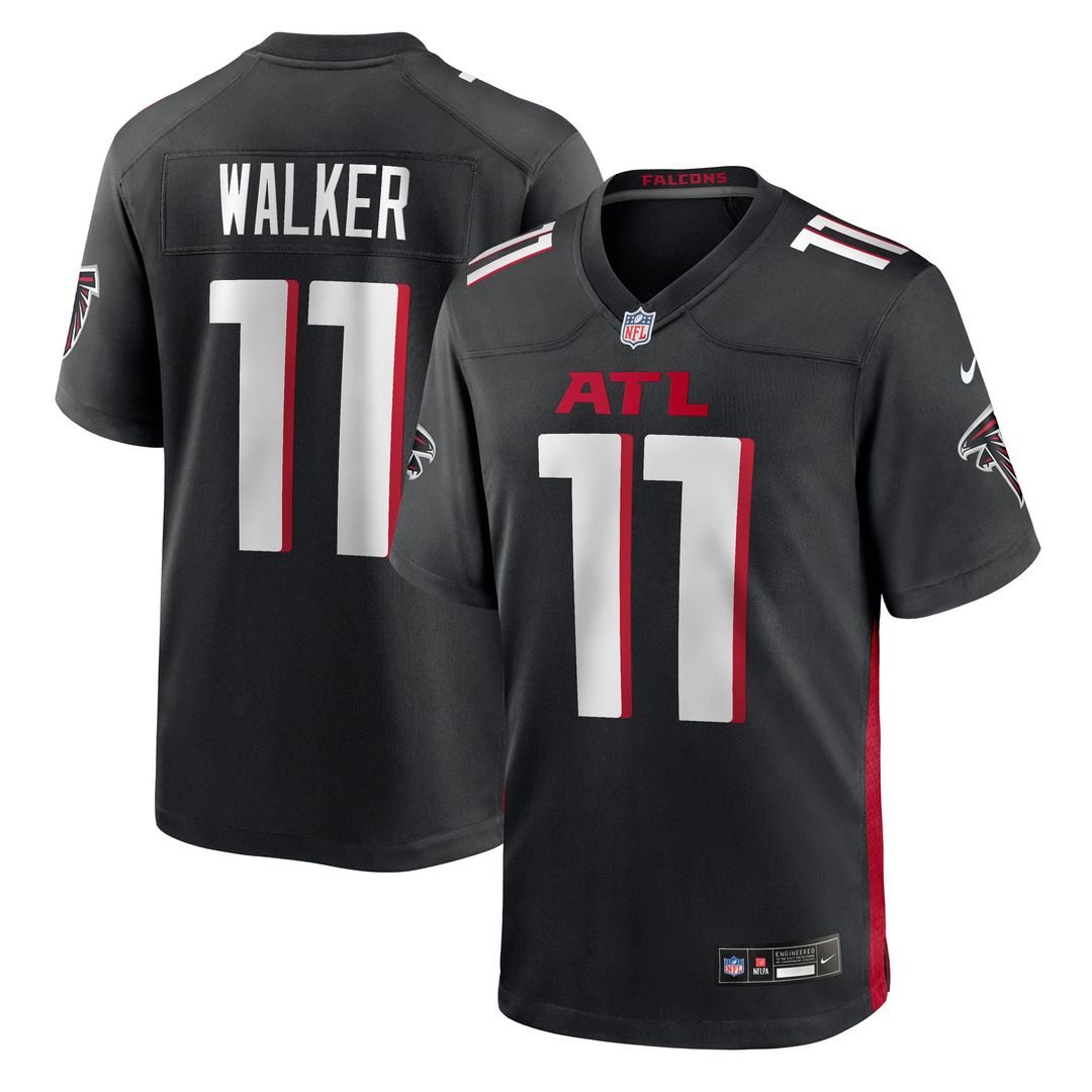 Atlanta Falcons Jalon Walker Nike Black Game Jersey