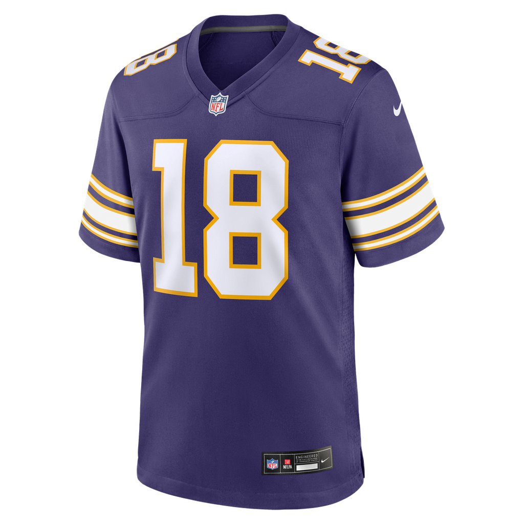 Minnesota Vikings Justin Jefferson Nike Purple Classic Game Jersey