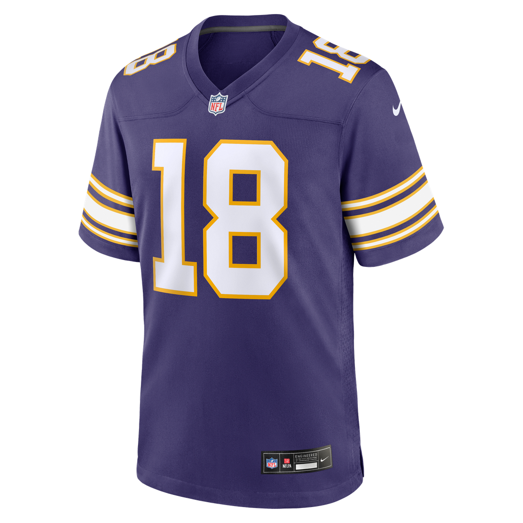 Minnesota Vikings Justin Jefferson Nike Purple Classic Game Jersey