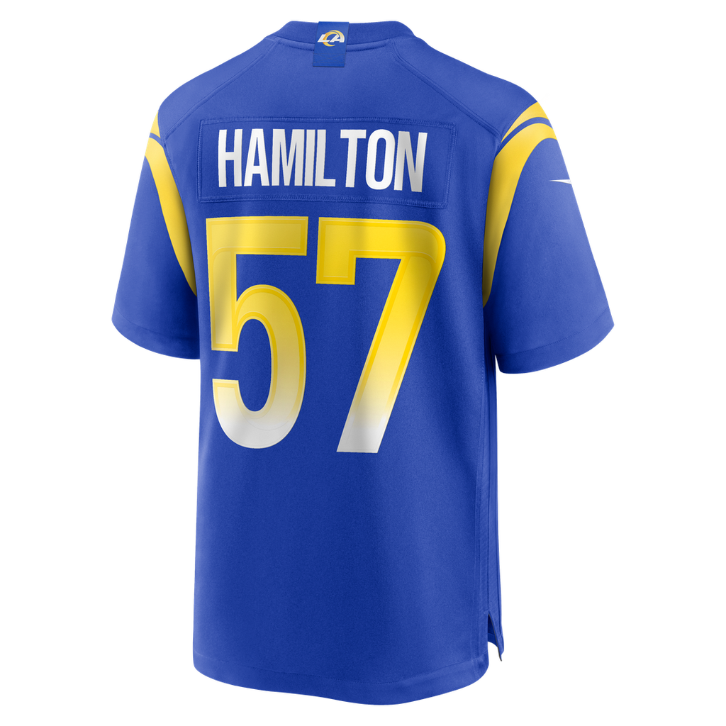 Los Angeles Rams Ty Hamilton Nike Royal Game Jersey