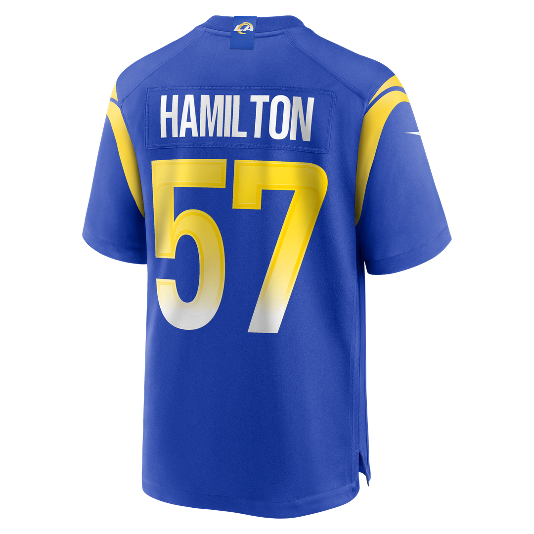 Los Angeles Rams Ty Hamilton Nike Royal Game Jersey