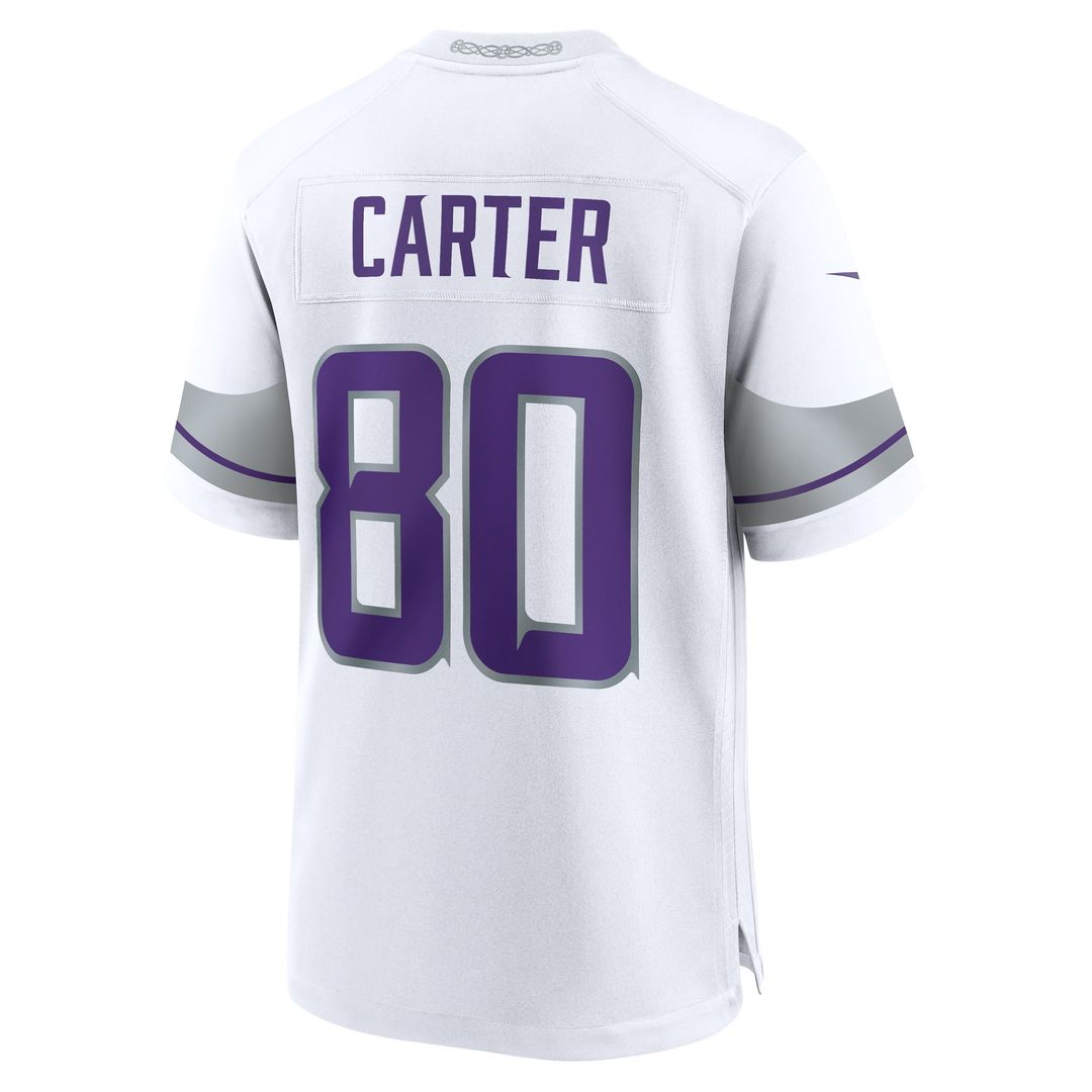 Minnesota Vikings Cris Carter Nike White Alternate Retired Game Jersey