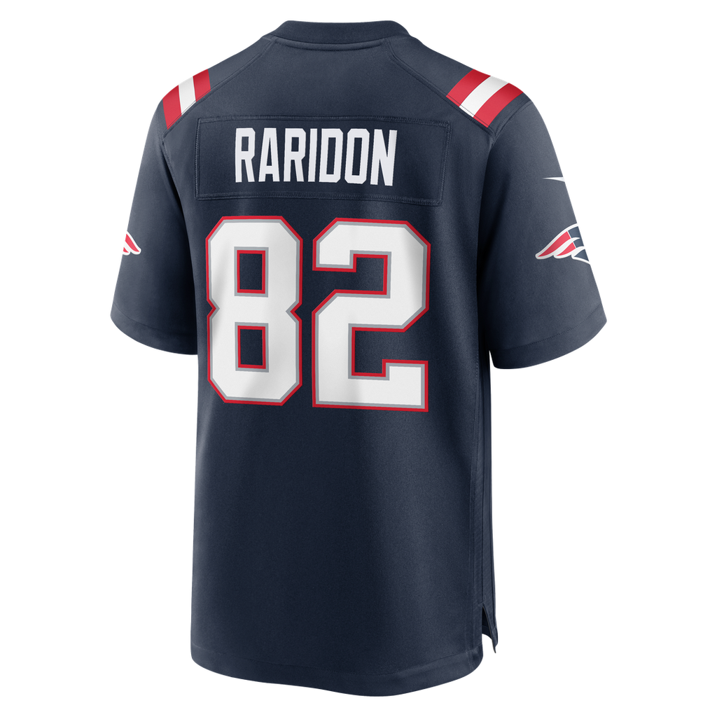 New England Patriots Eli Raridon Nike Navy Game Jersey
