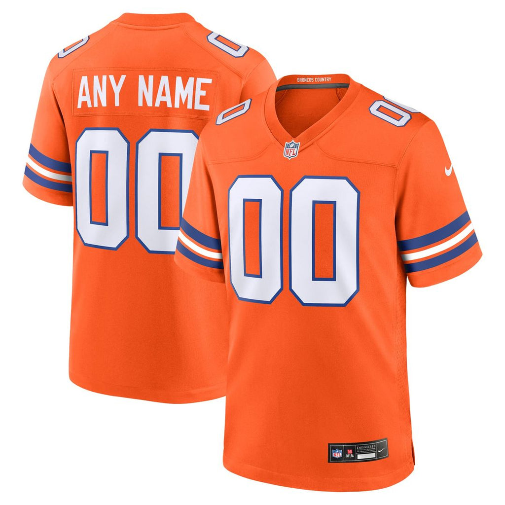 Denver Broncos Nike Orange Mile High Collection 1977 Throwback Custom Jersey