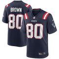 New England Patriots Troy Brown Nike Navy Retired Player Game Jersey