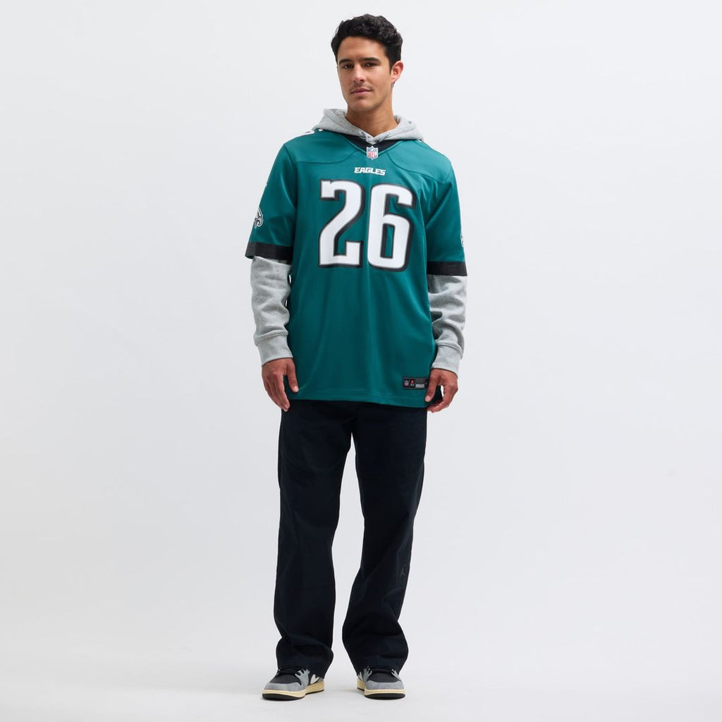 Philadelphia Eagles Saquon Barkley Nike Midnight Green Game Jersey